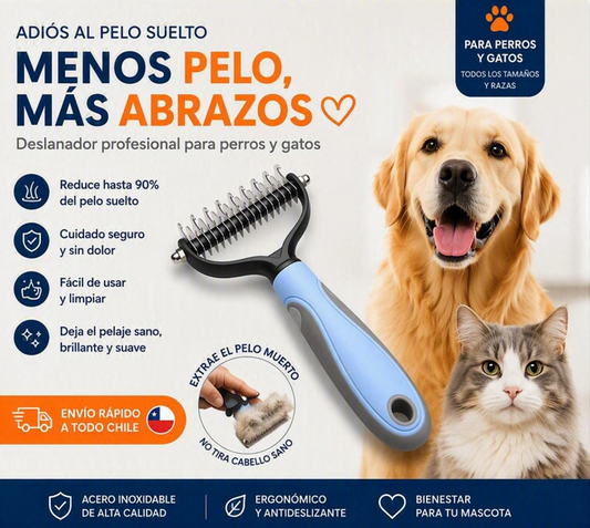CEPILLO QUITA PELOS PARA MASCOTAS